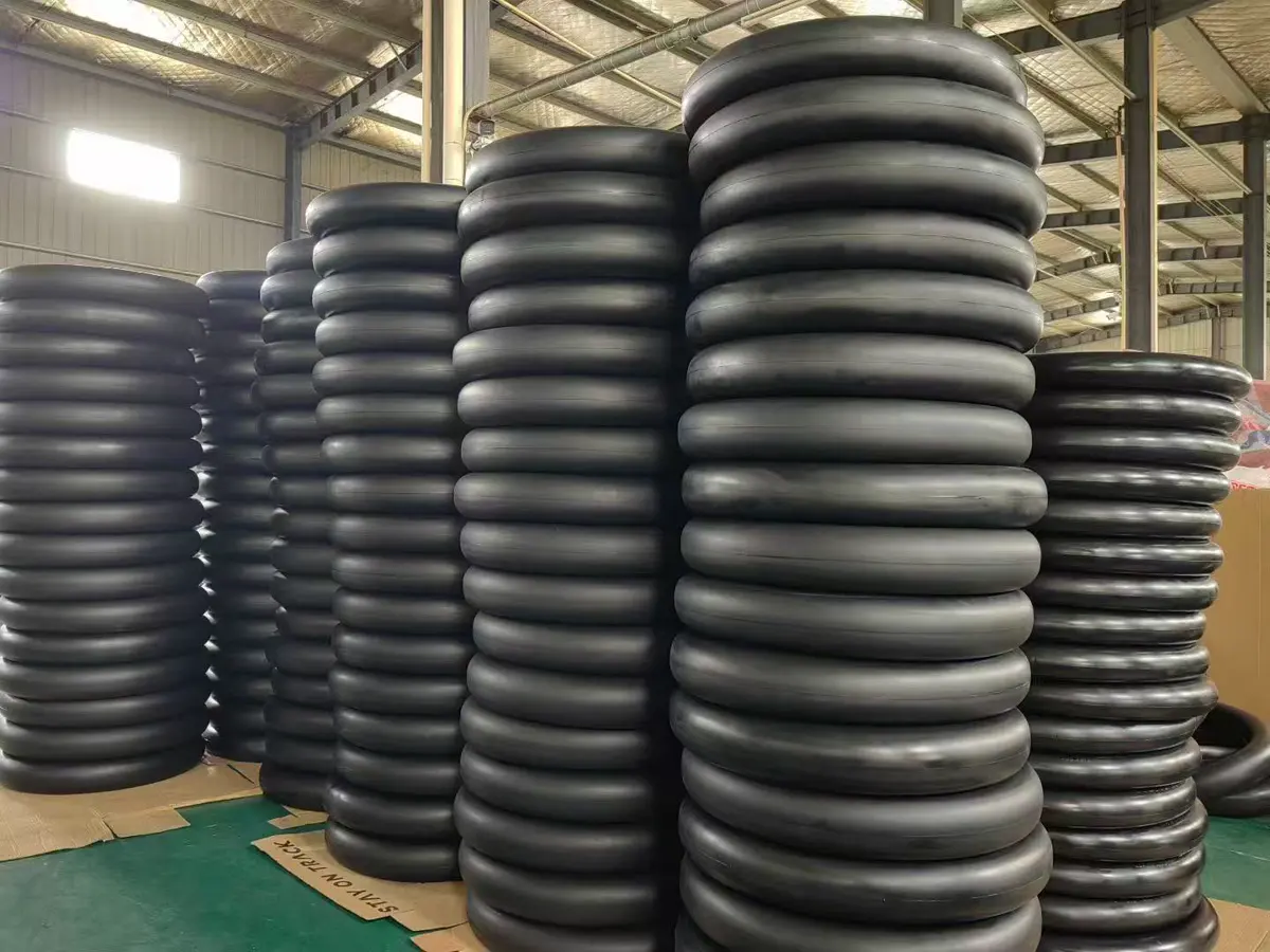 Stacks of mousse tubes in production stock